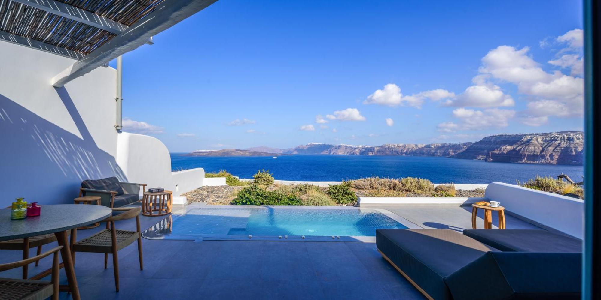 Neptune Luxury Suites Akrotírion Eksteriør bilde